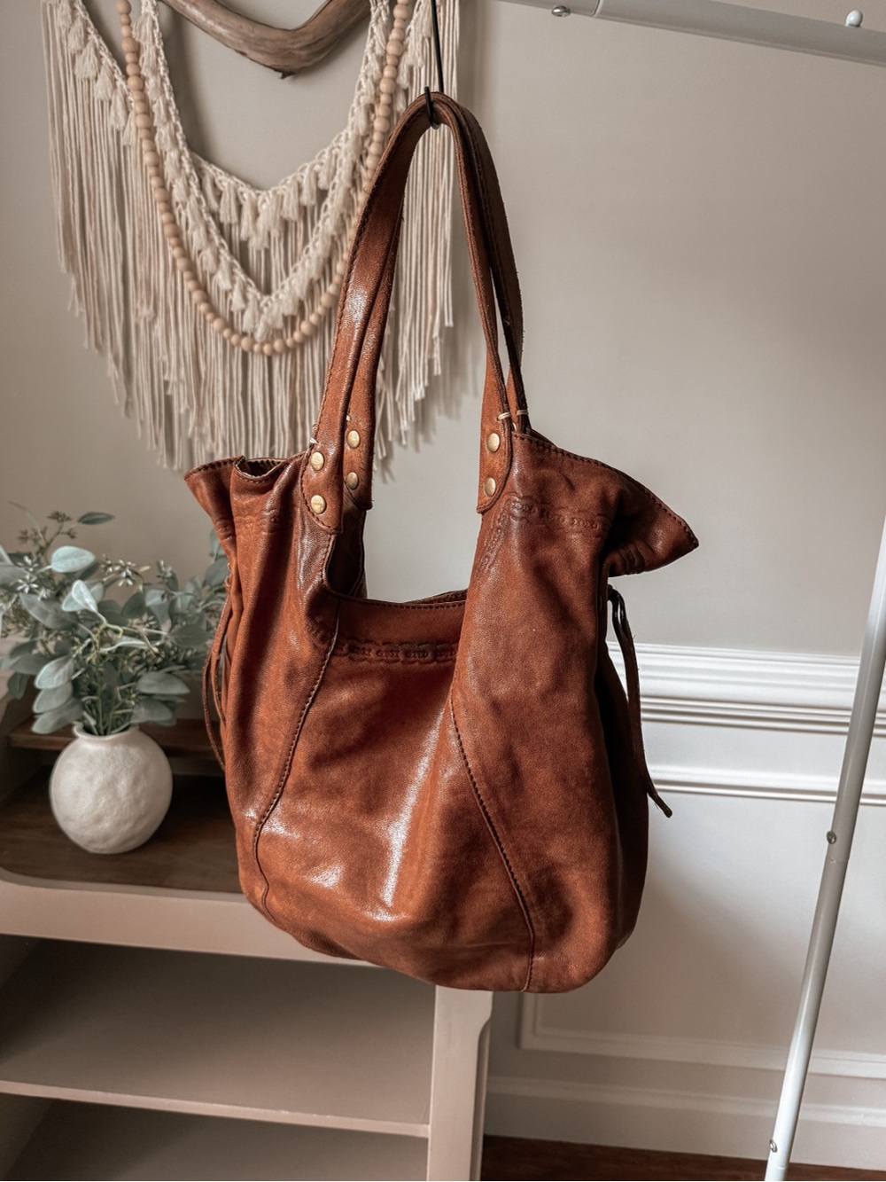 Lucky Brand Brown Leather Shoulder Bag